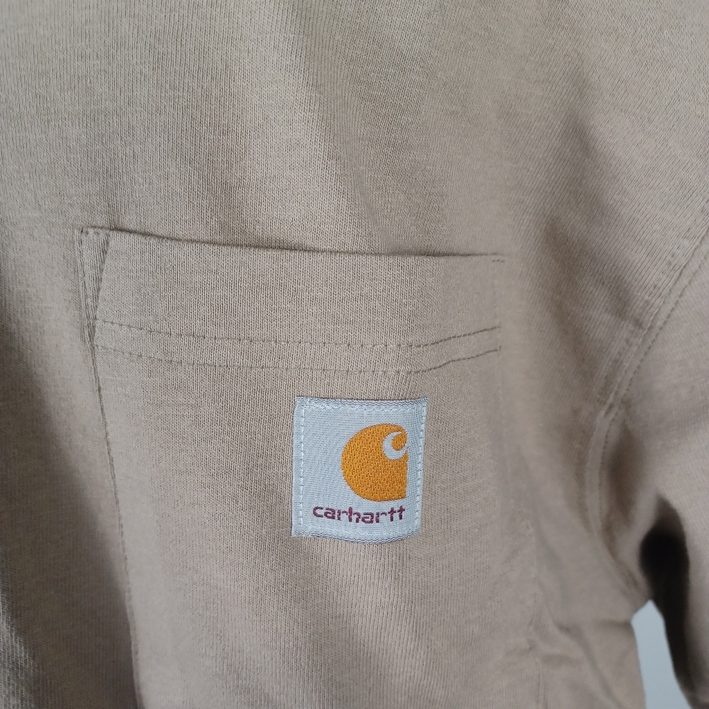 Carhartt Loose Fit Pocket Tee NEW Mens Medium Beige -Heavyweight -Short Sleeve - Picture 4 of 15
